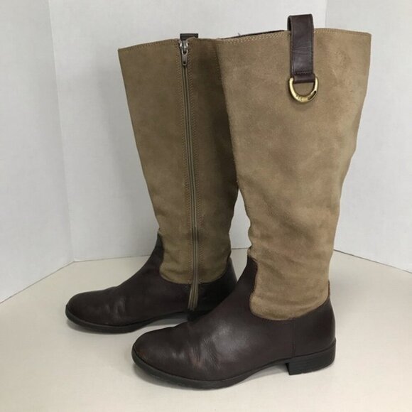 Ralph Lauren Vintage Suede & Leather Riding boot - Size 6 China - Picture 3 of 11